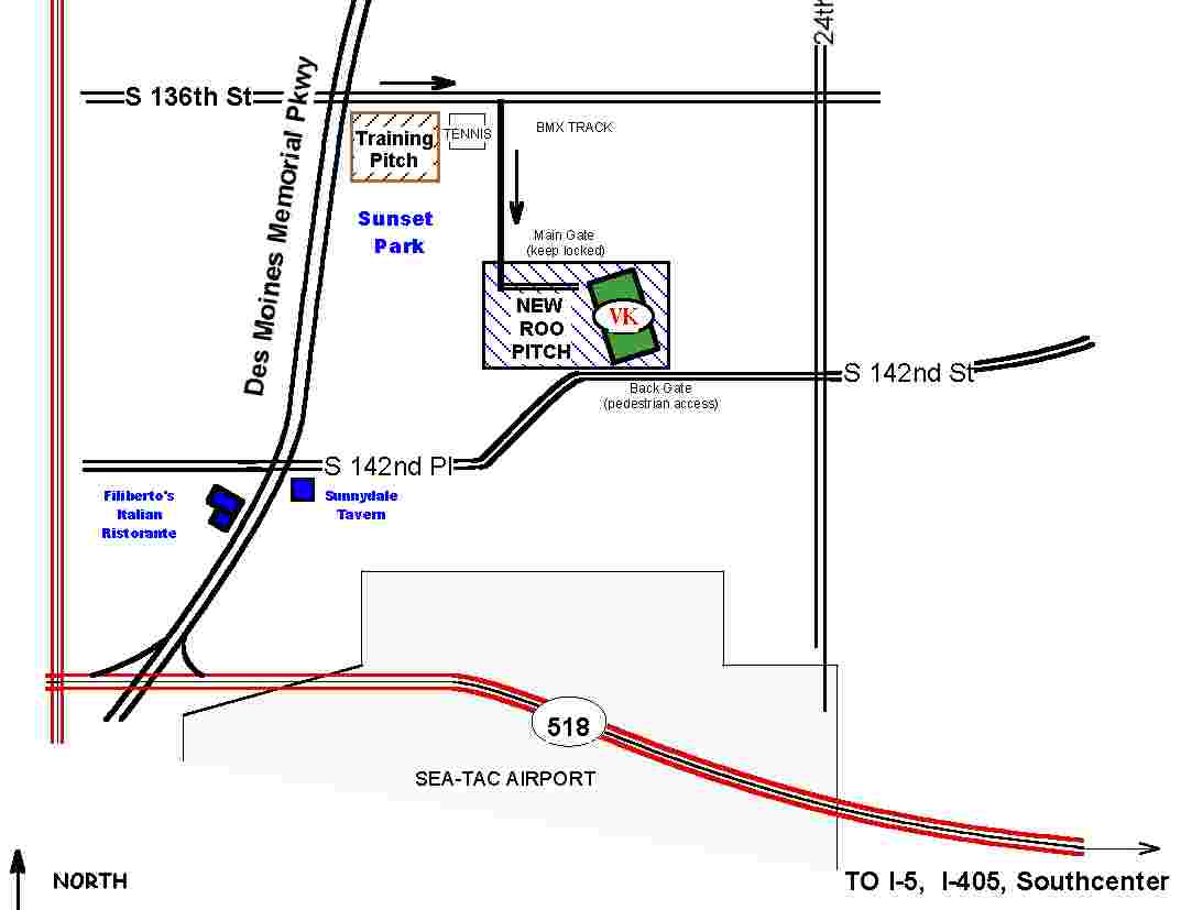 Map to Pat Ryan Field